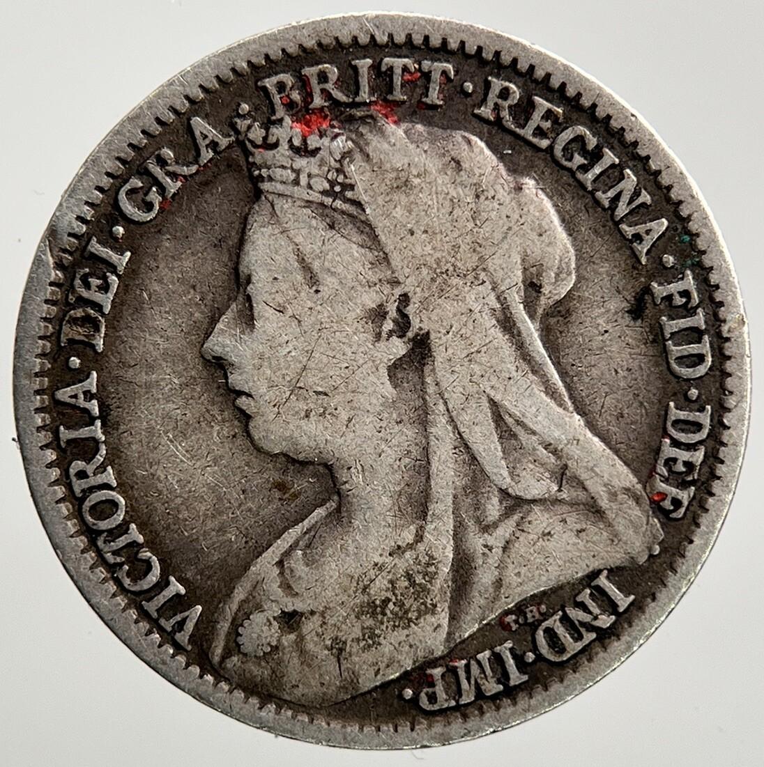 1896 Victoria Threepence Silver Coin | Collectable Grade | a2623