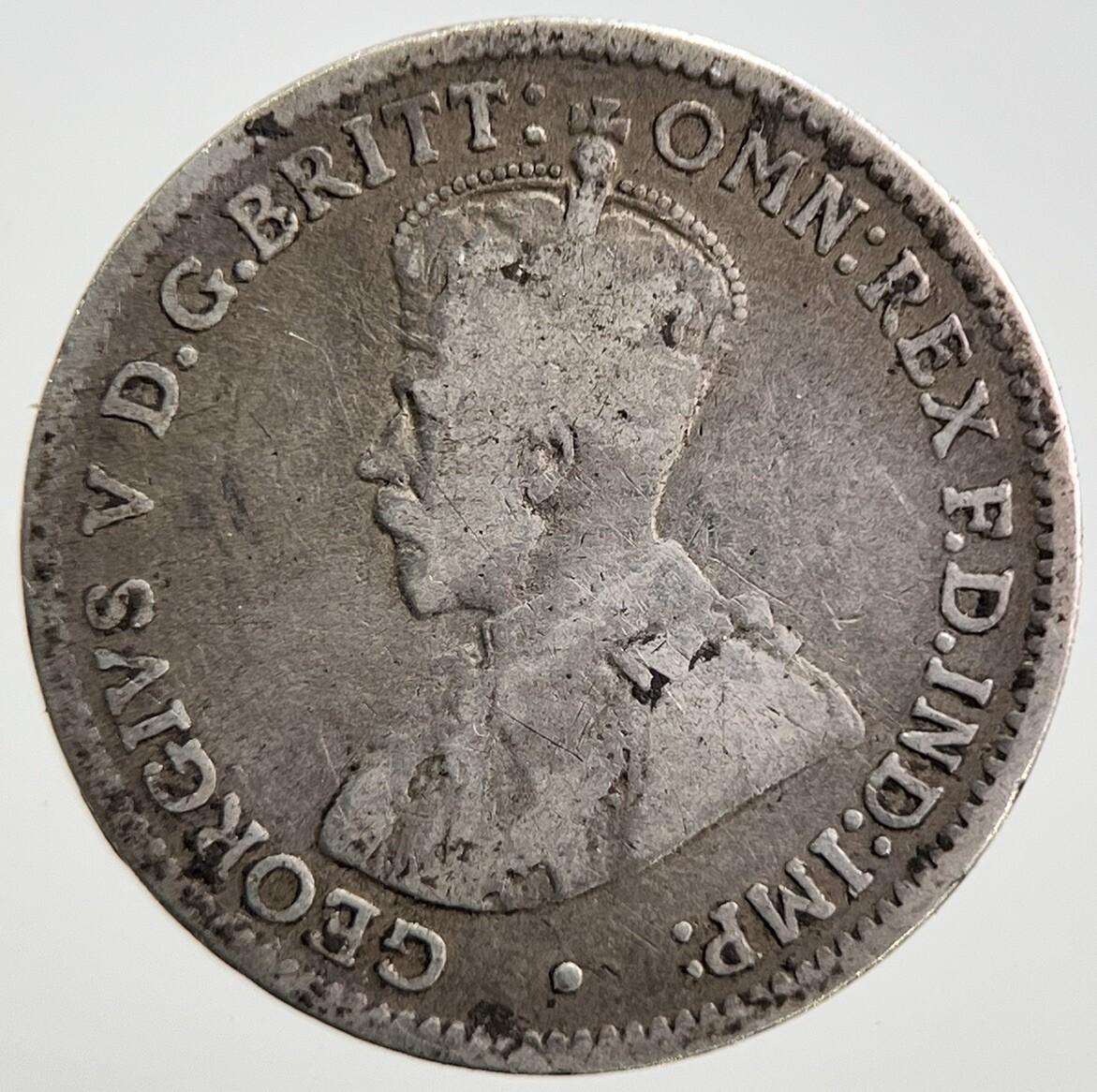 1918-M Australia Threepence Silver Coin | Collectable Grade | a2793