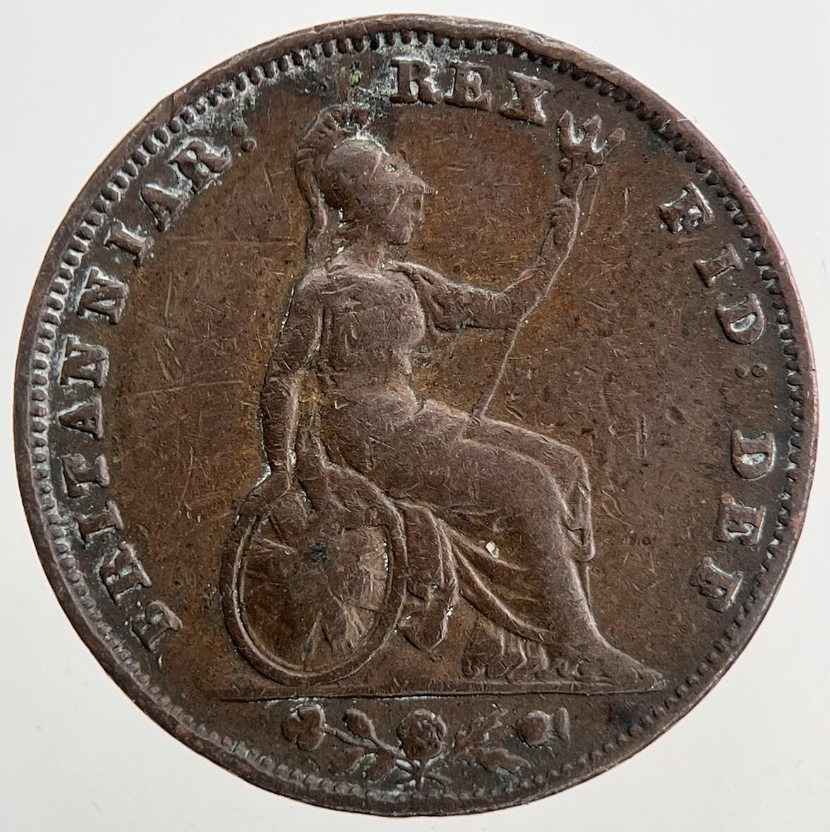 1835 William IV Farthing | Fine Collectable Grade