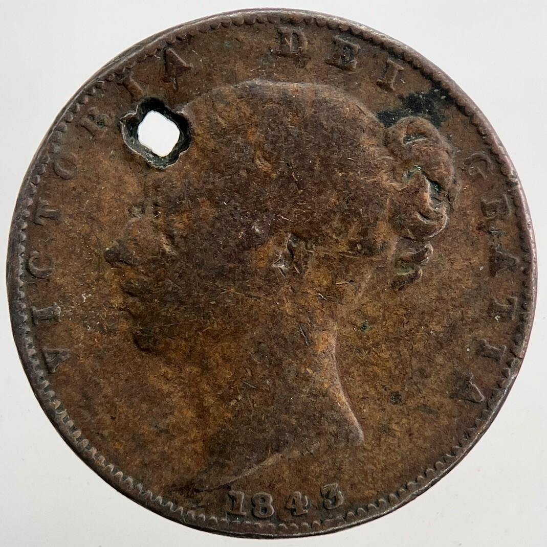 1843 Victoria Farthing Coin | Collectable Grade