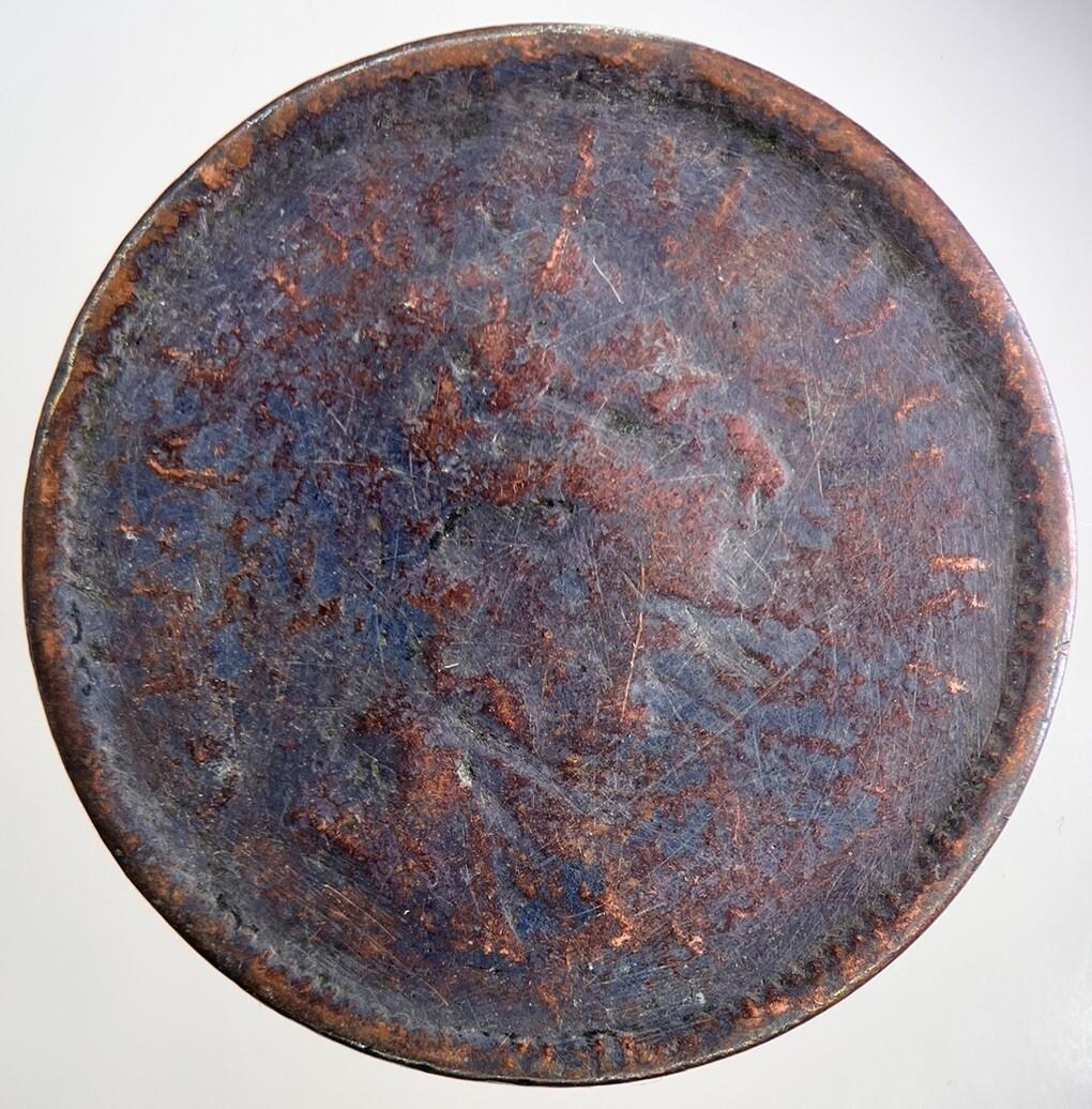 George III 3rd Irish Hibernia One Penny Coin | Fair Grade | a9833