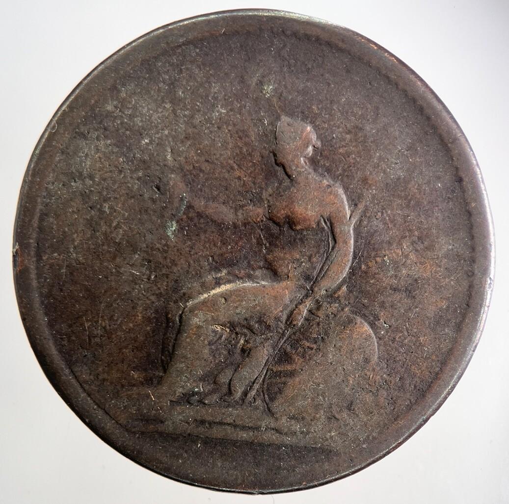 British George III 3rd One Penny Coin | Fair Grade | a9837