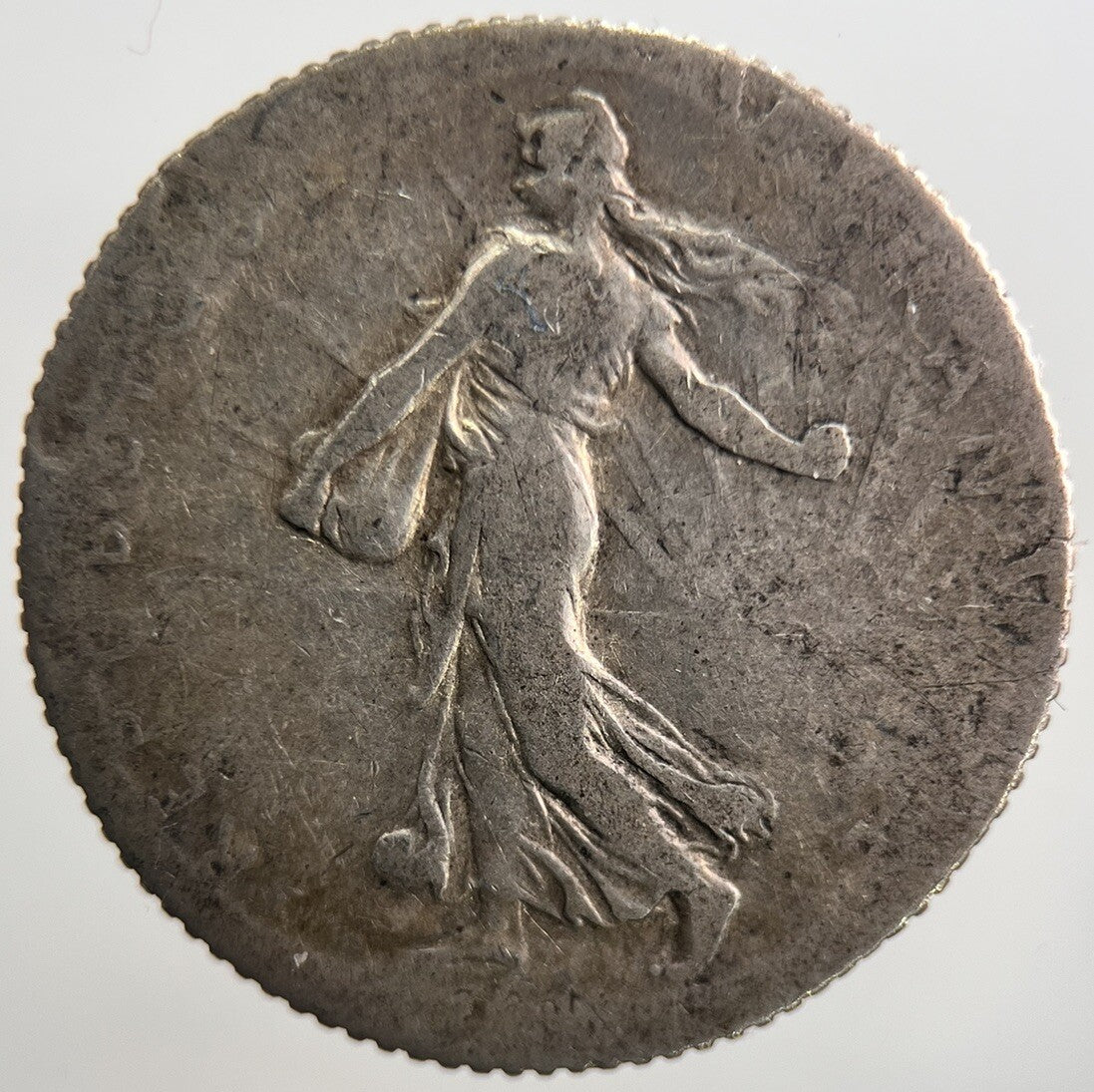 1915 France 1 One Franc Silver Coin | Fair Grade