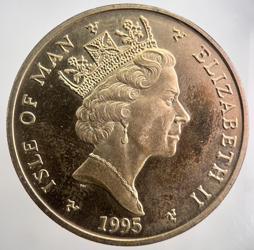 1995 Isle Of Man Winston Churchill £5 Five Pound Coin | Very High Grade | a8067