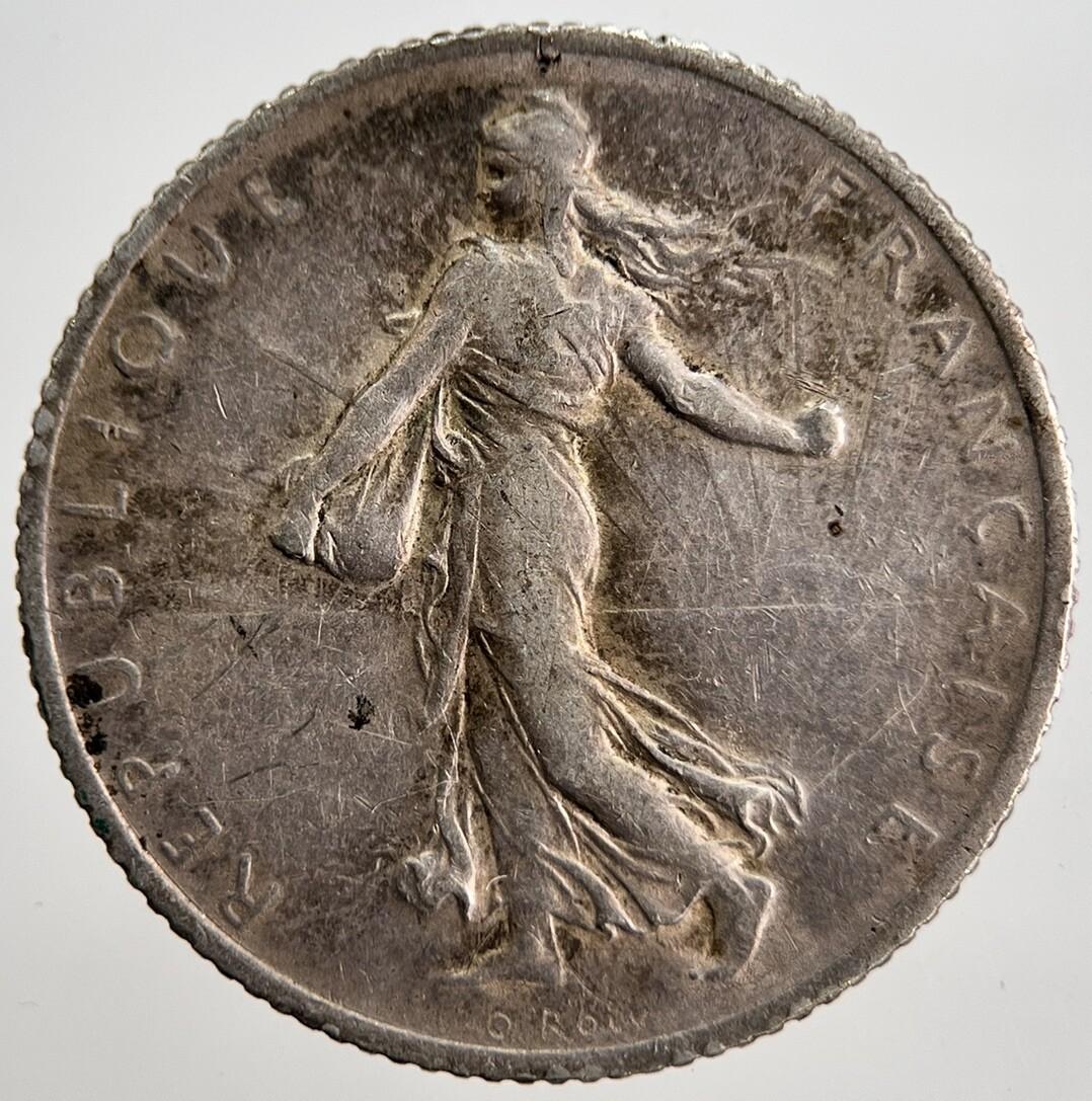 1915 France 1 One Franc Silver Coin | Collectable Grade