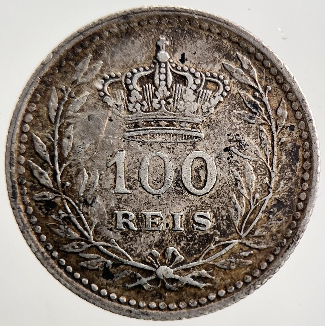 1910 Portugal 100 Reis Silver Coin | Fine Collectable Grade | a3620