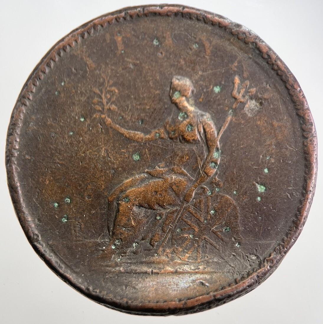 1806 George 3rd III Half-Penny British Coin | Collectable Grade | a7534