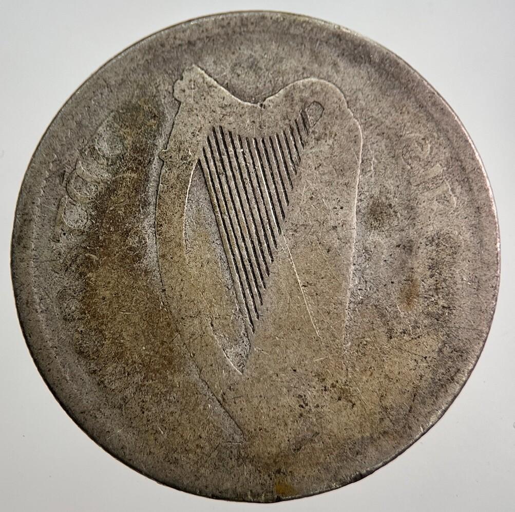 Irish Florin Silver Coin | Worn Grade | a8032