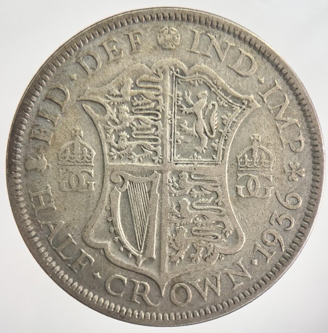1936 George V Half-Crown Silver Coin | Collectable Grade | a6313