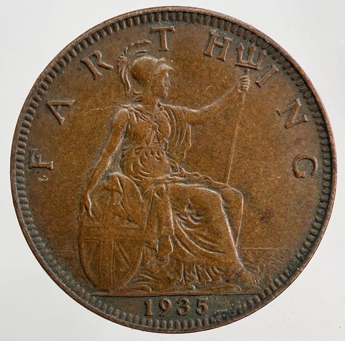 1935 George V Farthing Coin | Very High Grade
