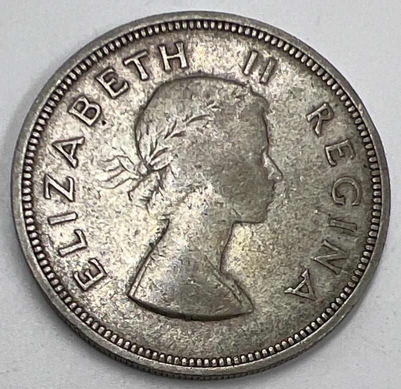 1958 2 1/2 Shillings | South Africa Silver Coin | Fair Grade | a563