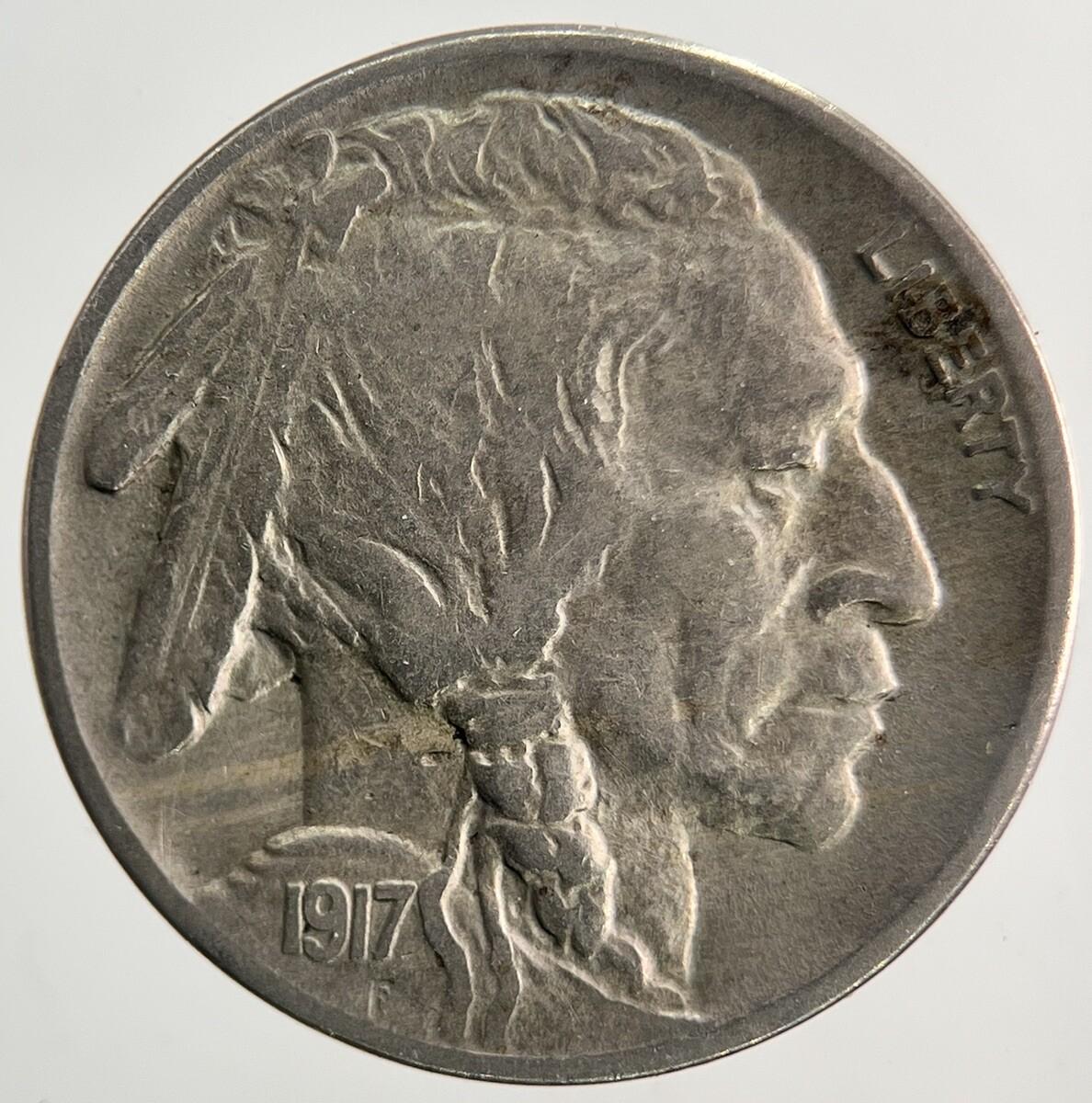 1917 US USA Buffalo Indian Head Nickel Coin | Fine Collectable Grade
