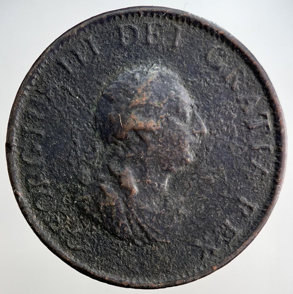 1799 George 3rd III Half-Penny British Coin | Collectable Grade | a3234