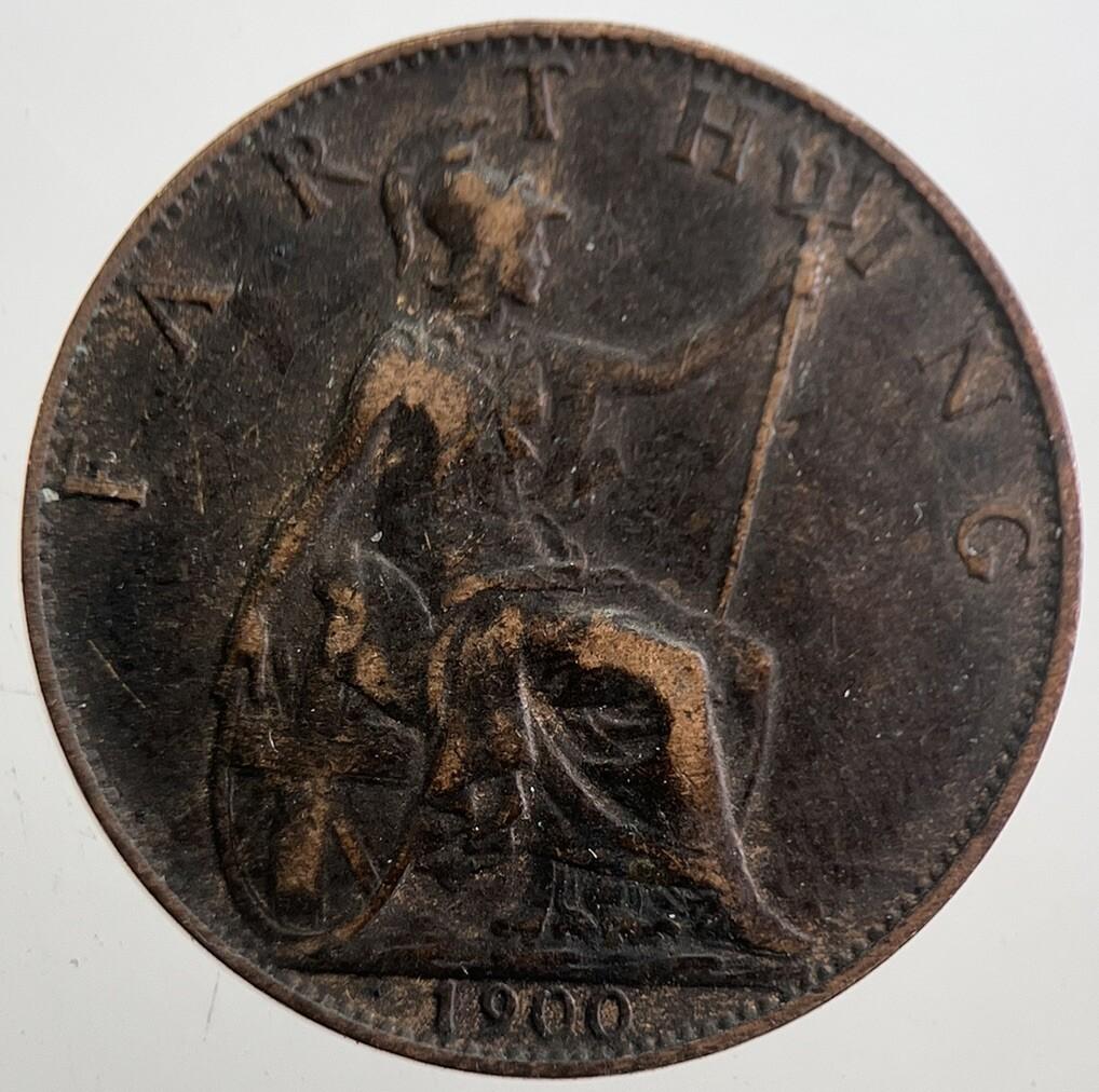 1900 Victoria Farthing Coin | Very High Grade | a7698