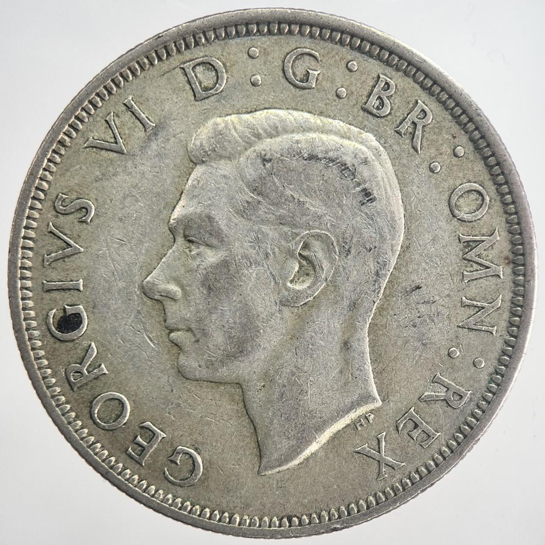 1945 George VI Half-Crown Silver Coin | Fine Collectable Grade | a6336