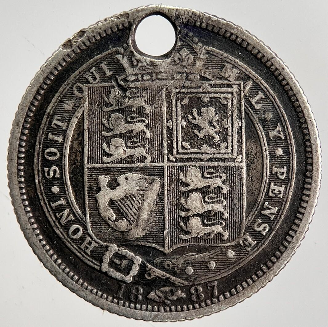 1886 Victoria Sixpence Silver Coin | Collectable Grade | a2452