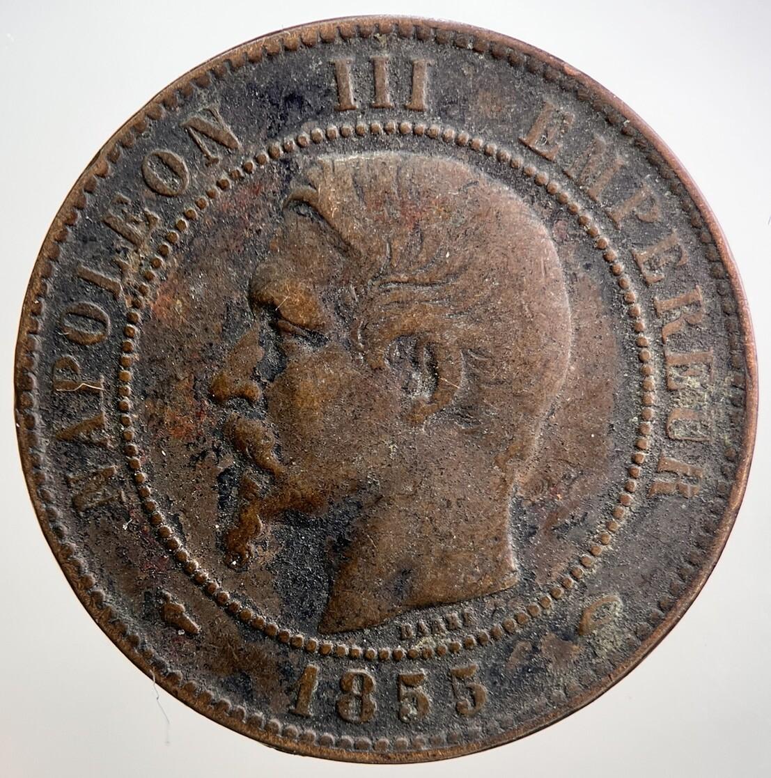 1855 France 10 Centimes Coin | Collectable Grade