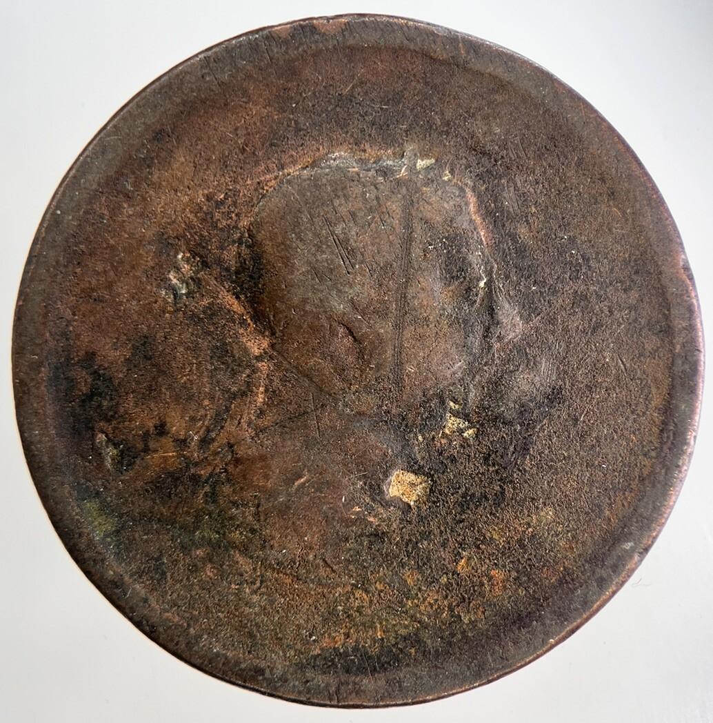 British George III 3rd One Penny Coin | Worn Grade | a9582