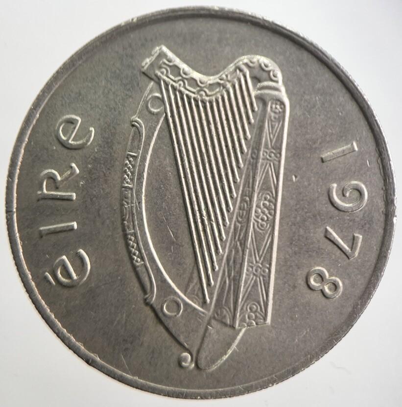 1978 Irish 10p 10 Ten-Pence Coin | Very High Grade