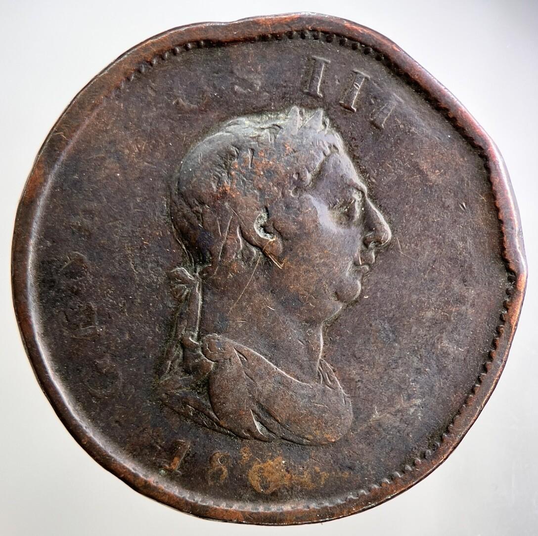 1806 George III 3rd One Penny Coin | Collectable Grade