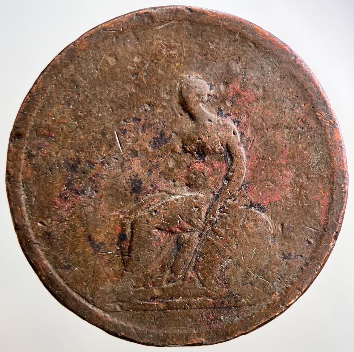 1806 George III 3rd One Penny Coin | Fair Grade