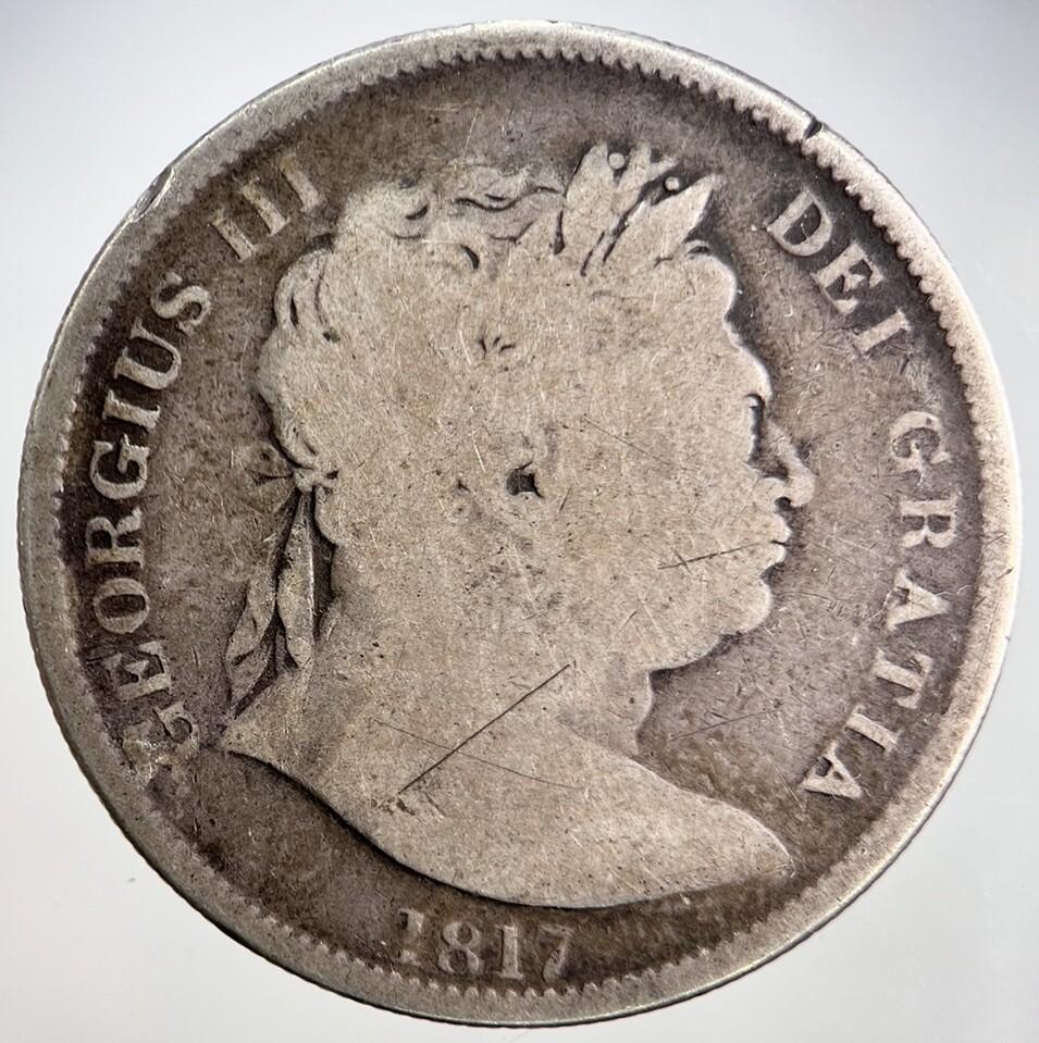 1817 George III Half-Crown Silver Coin | Collectable Grade