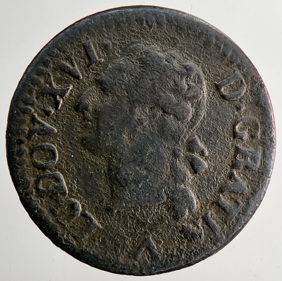 1779 Louis XVI France 1/2 Half Sol Coin | Collectable Grade | a9667