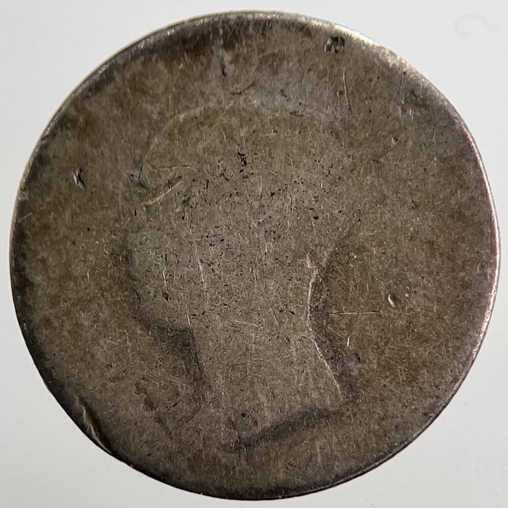 1844 Victoria Groat Four-Pence Silver Coin | Fair Grade | a5729