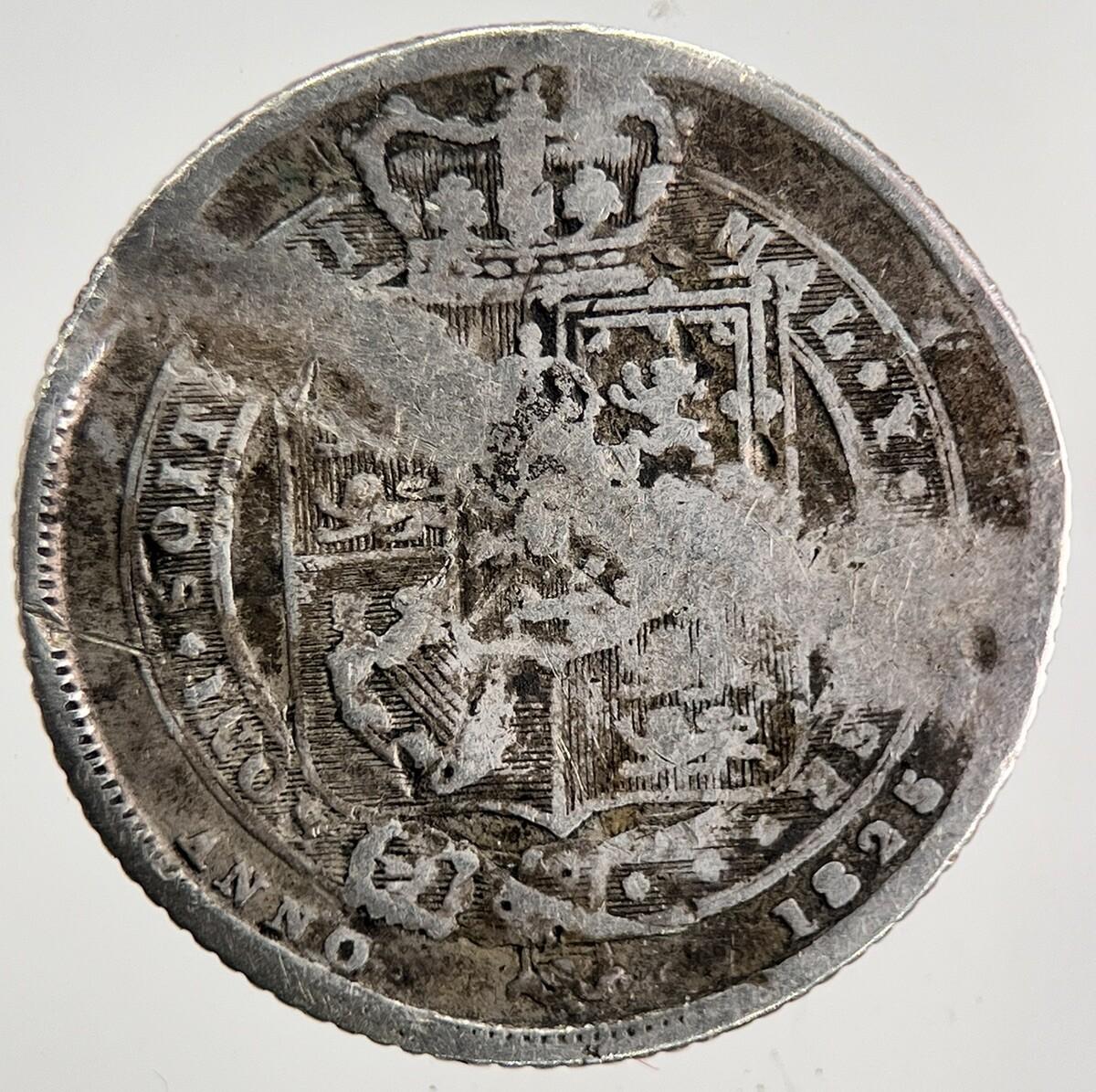 1825 George IV Sixpence Silver Coin | Collectable Grade | a9793