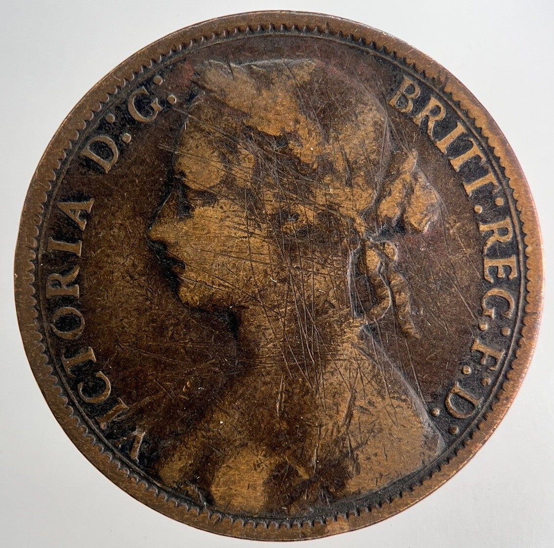 1875 Victoria One Penny Coin | Collectable Grade | a9715