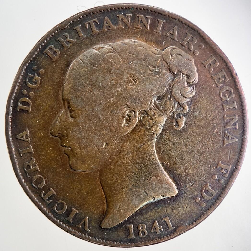 1841 Jersey 1/13 Shilling Penny Coin | Fine Collectable Grade | a9587