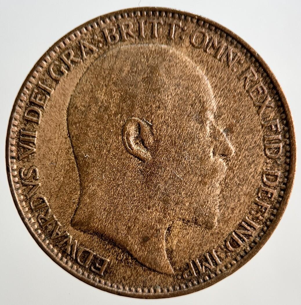 1907 Edward VII Farthing Coin | Fine Collectable Grade