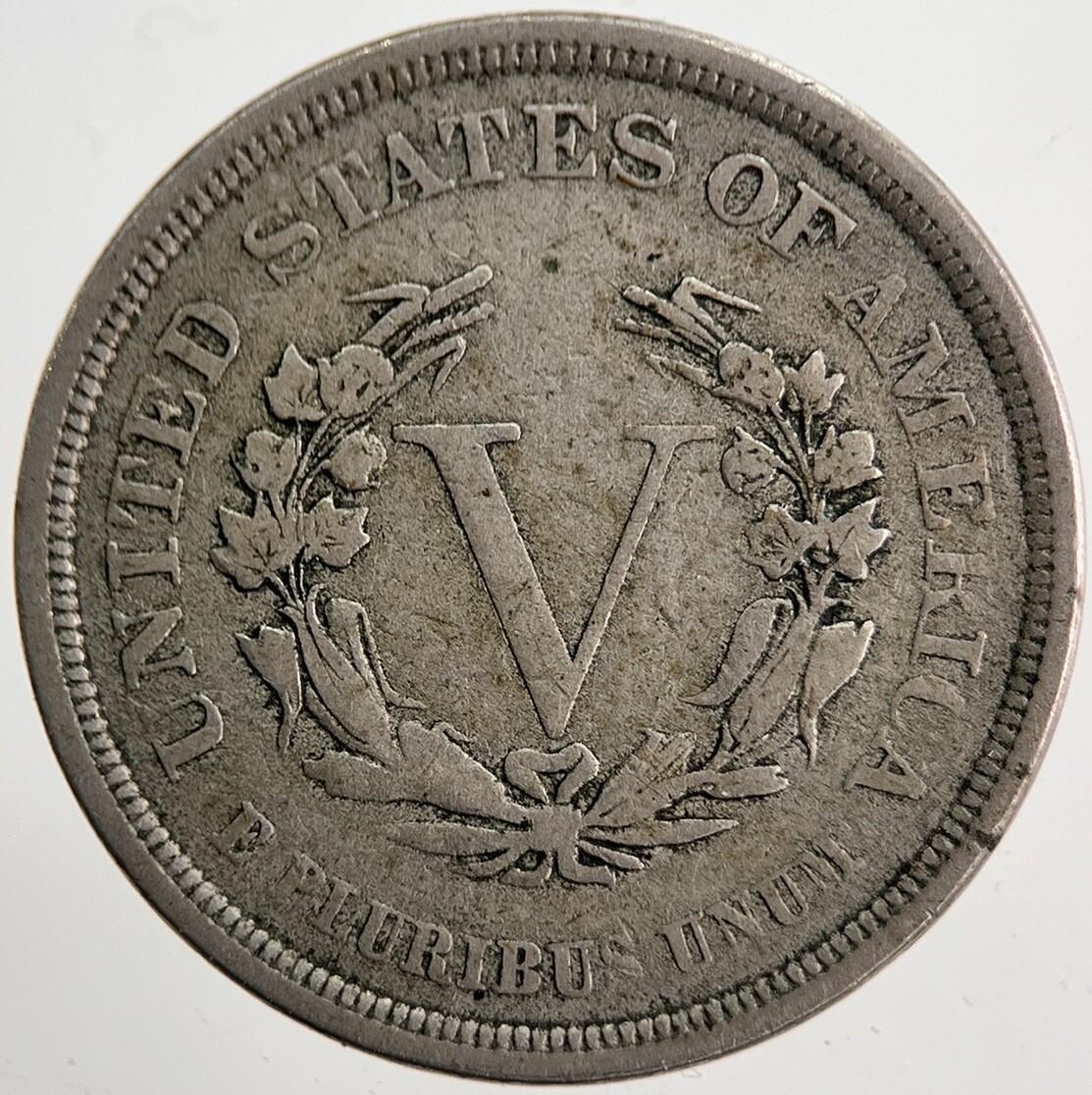 1883 US USA Liberty 5 V Cent Coin | Fine Collectable Grade | a5708