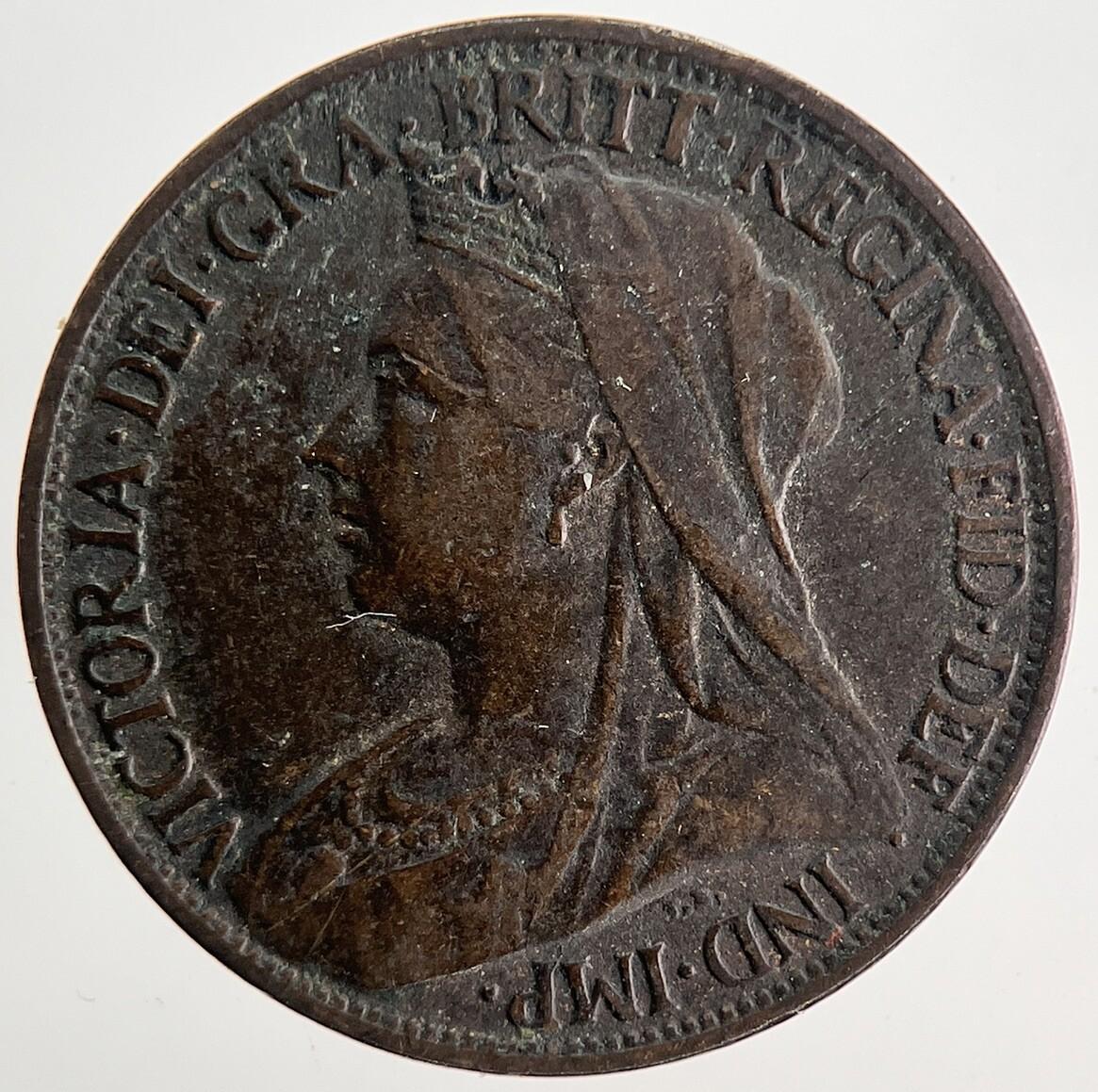 1901 Victoria Farthing Coin | Very High Grade | a9760