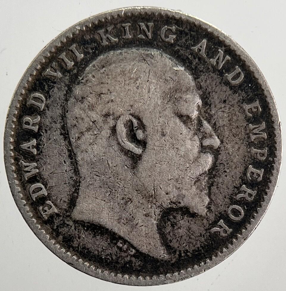 1910 India 2 Two Annas Silver Coin | Very High Grade | a5755