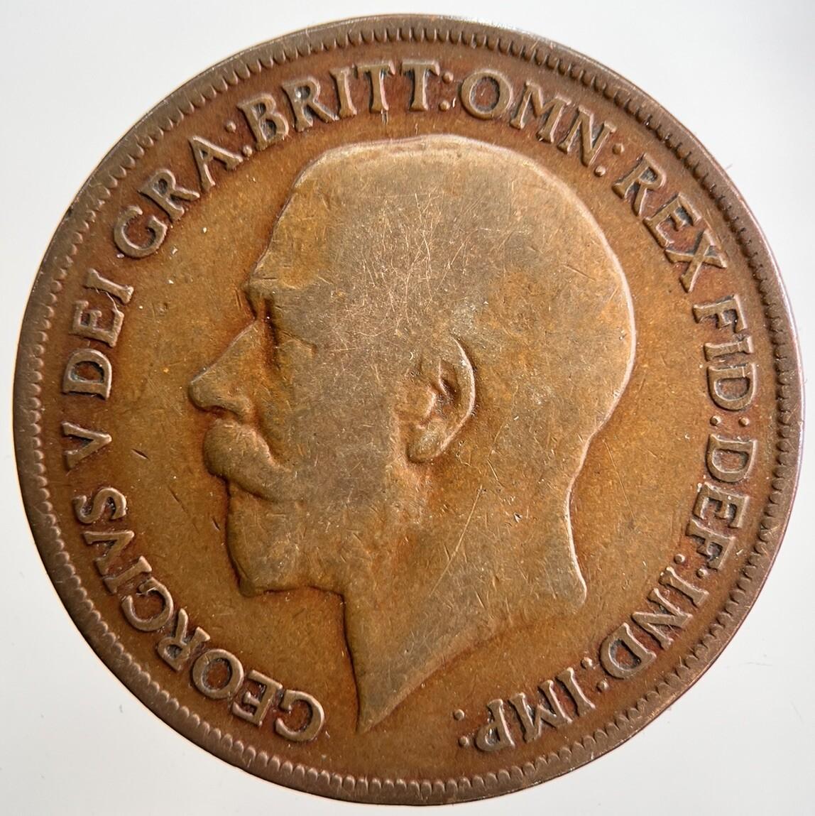 1918-KN George V One Penny British Coin | Collectable Grade
