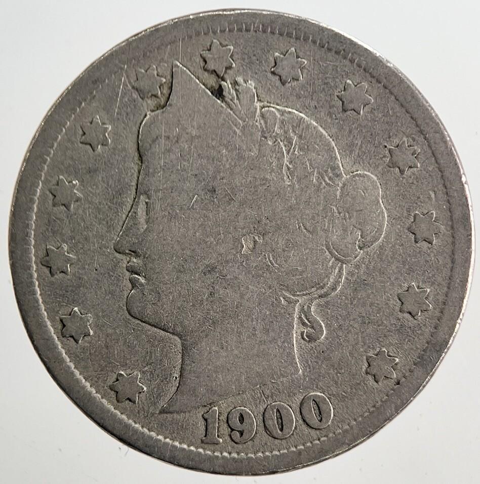1900 US USA Liberty 5 V Cent Coin | Collectable Grade | a5701