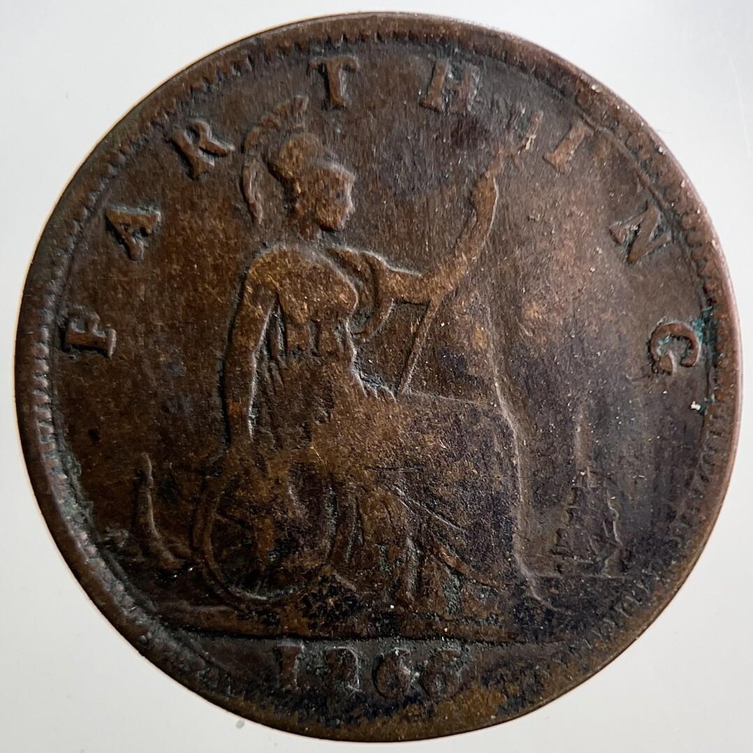 1866 Victoria British Farthing Coin | Collectable Grade