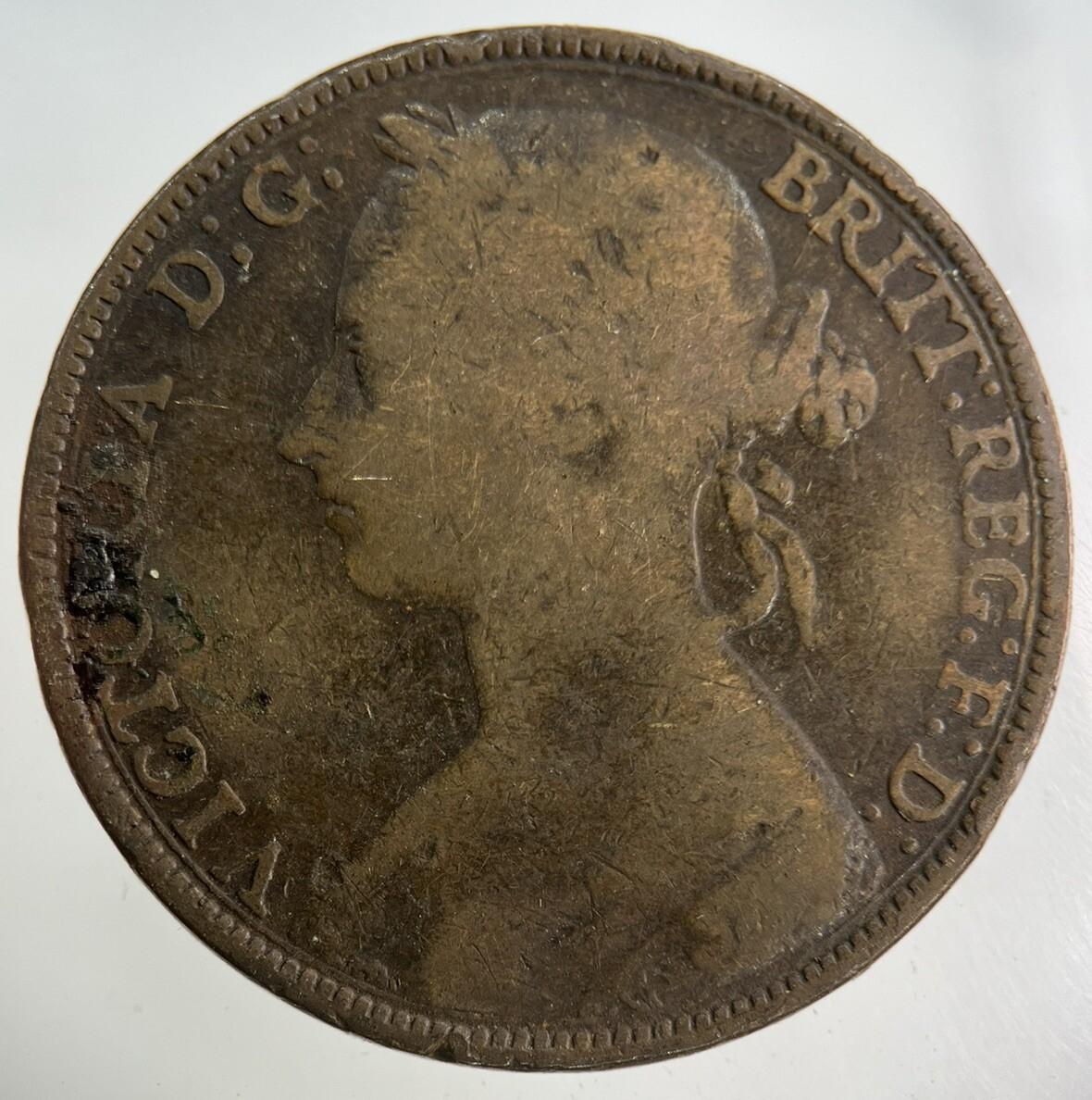 1882-H Victoria One Penny Coin | Collectable Grade