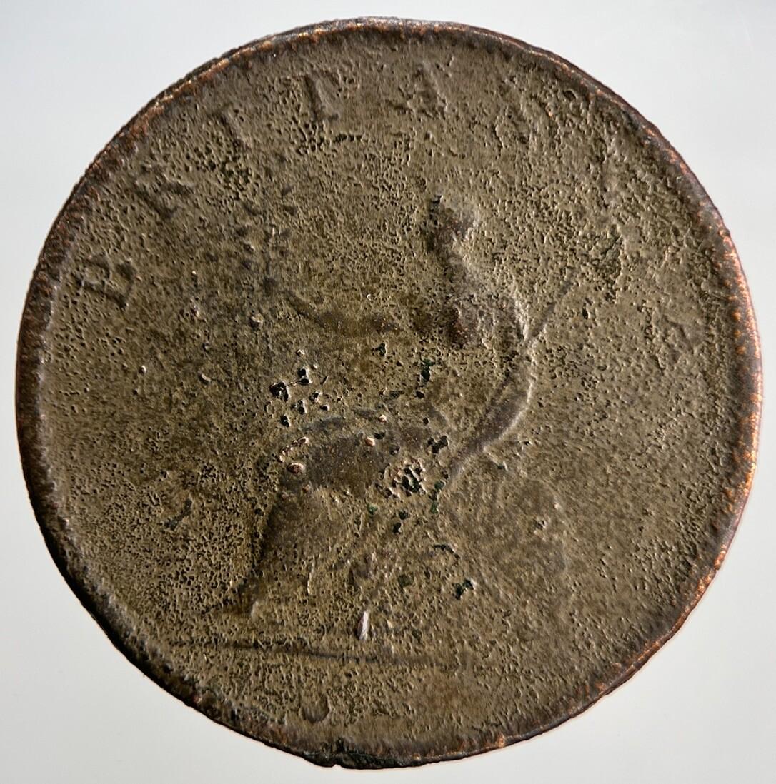 1807 George III Half-Penny | British Coin | Fair Grade | a1805