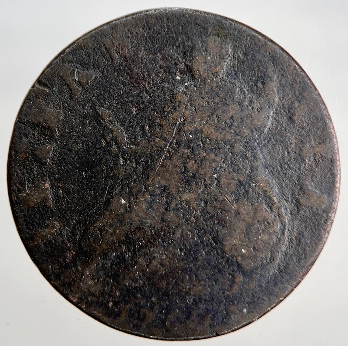 1700 William III Half-Penny | British Coin | Worn Grade | a1815