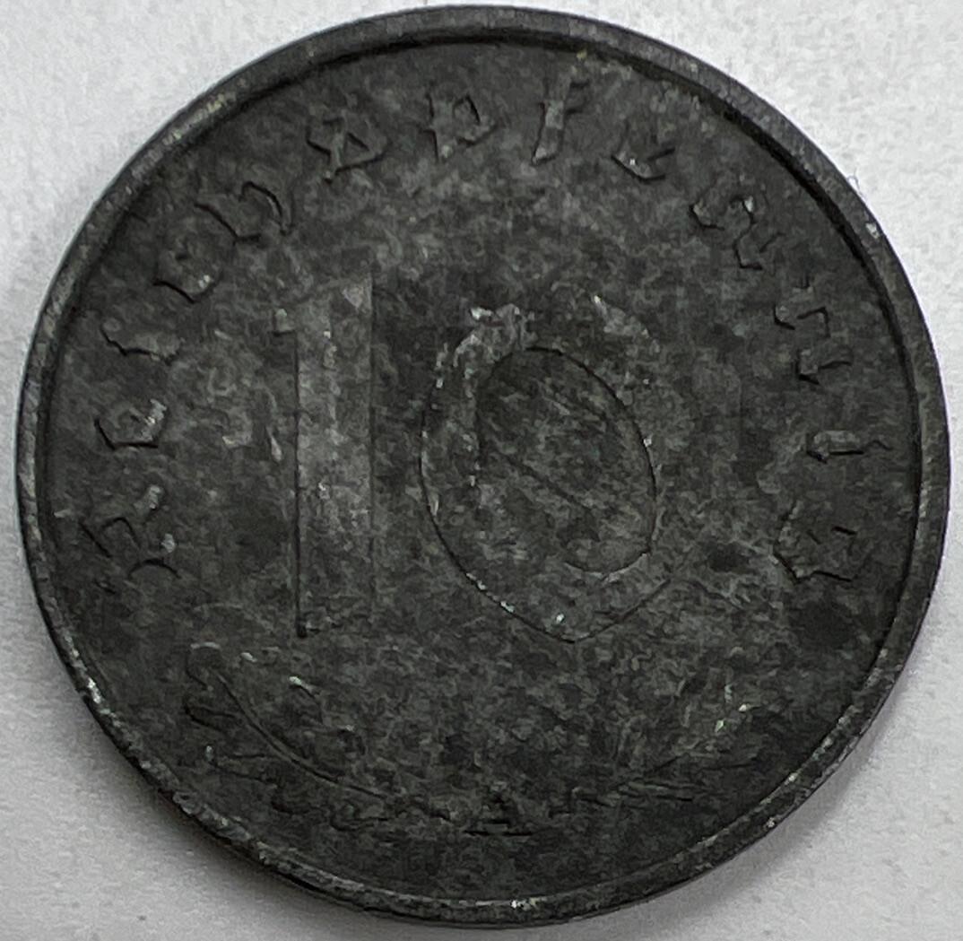 1940-A Nazi Germany 10 Pfennig Coin | Fine Collectable Grade | a1048