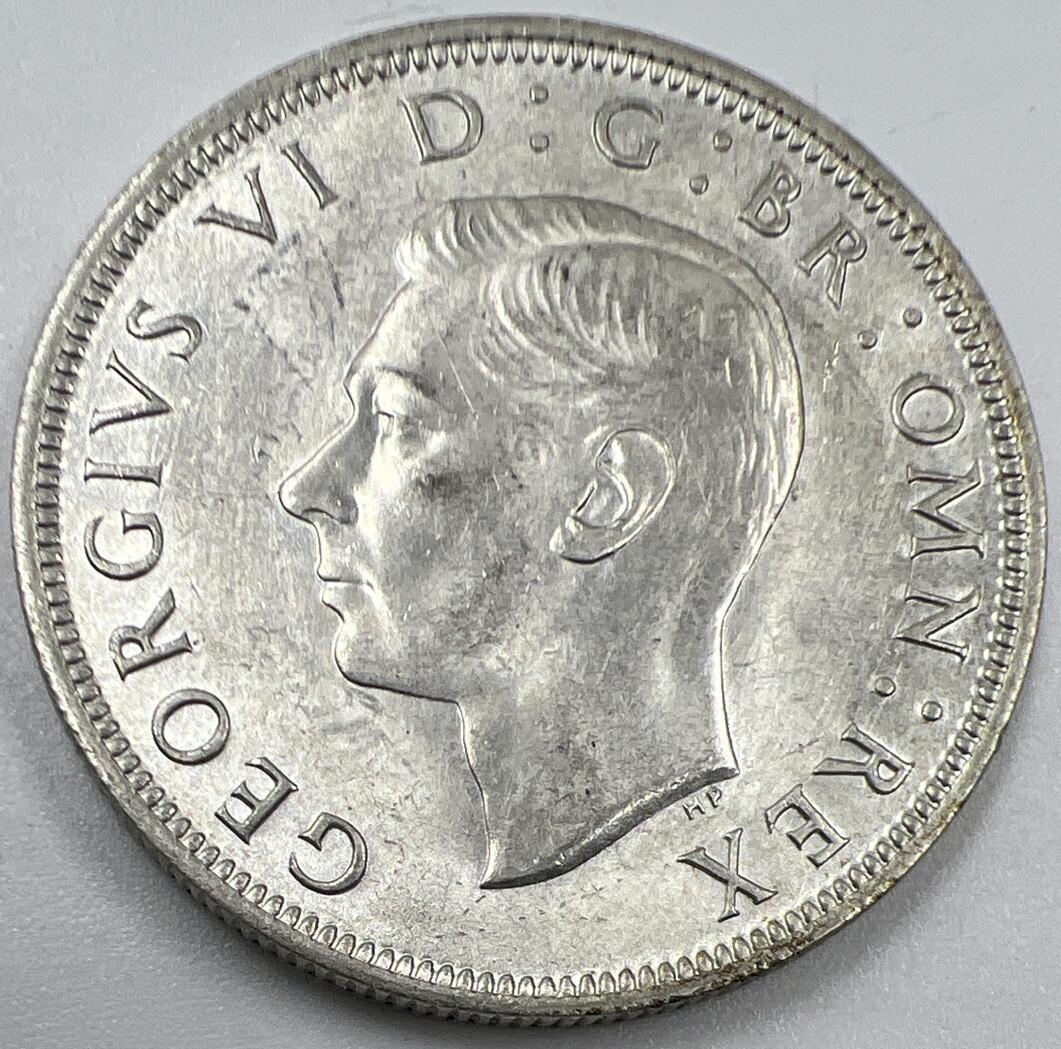 1942 George VI Half-Crown | British Silver Coin | Very Fine Grade | a1060