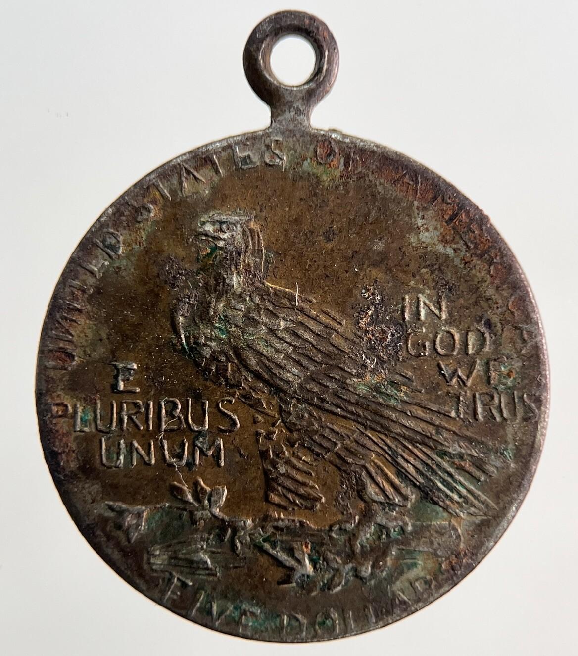 1913 US USA Indian Head Coin Medal Token | Collectable Grade