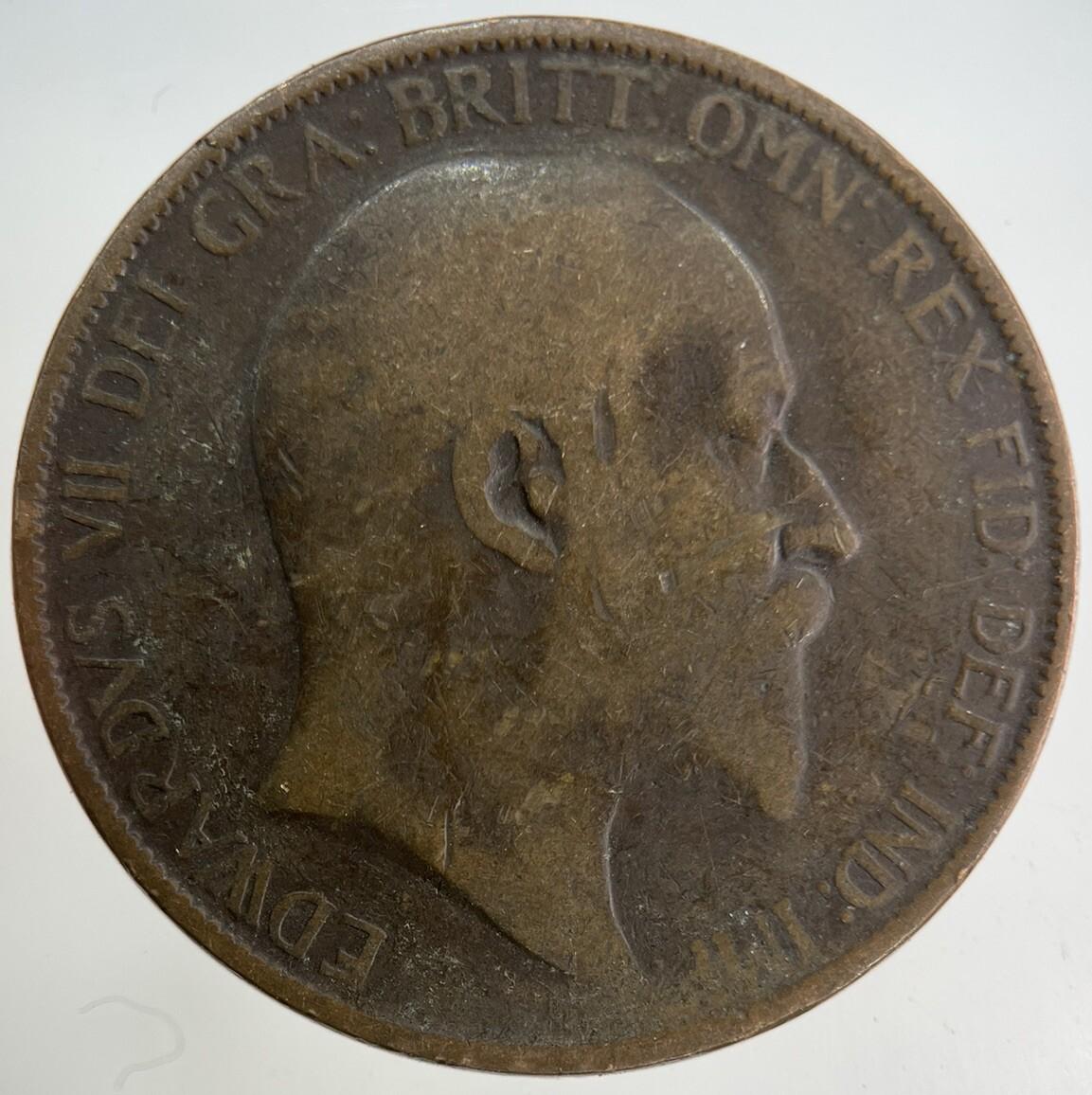 1906 Edward VII One Penny Coin | Collectable Grade