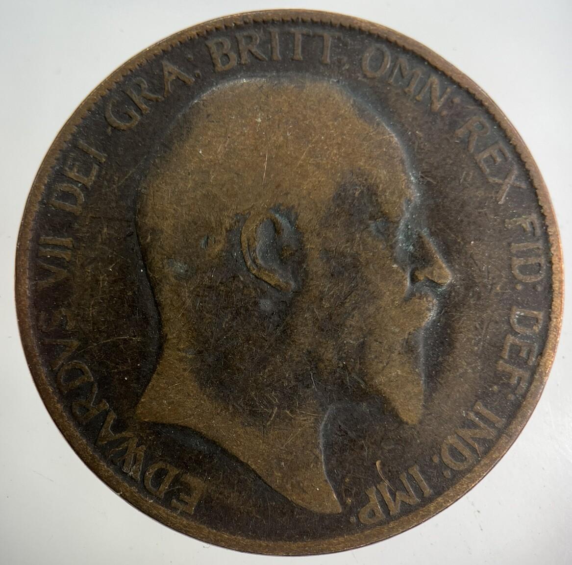 1907 Edward VII One Penny Coin | Collectable Grade