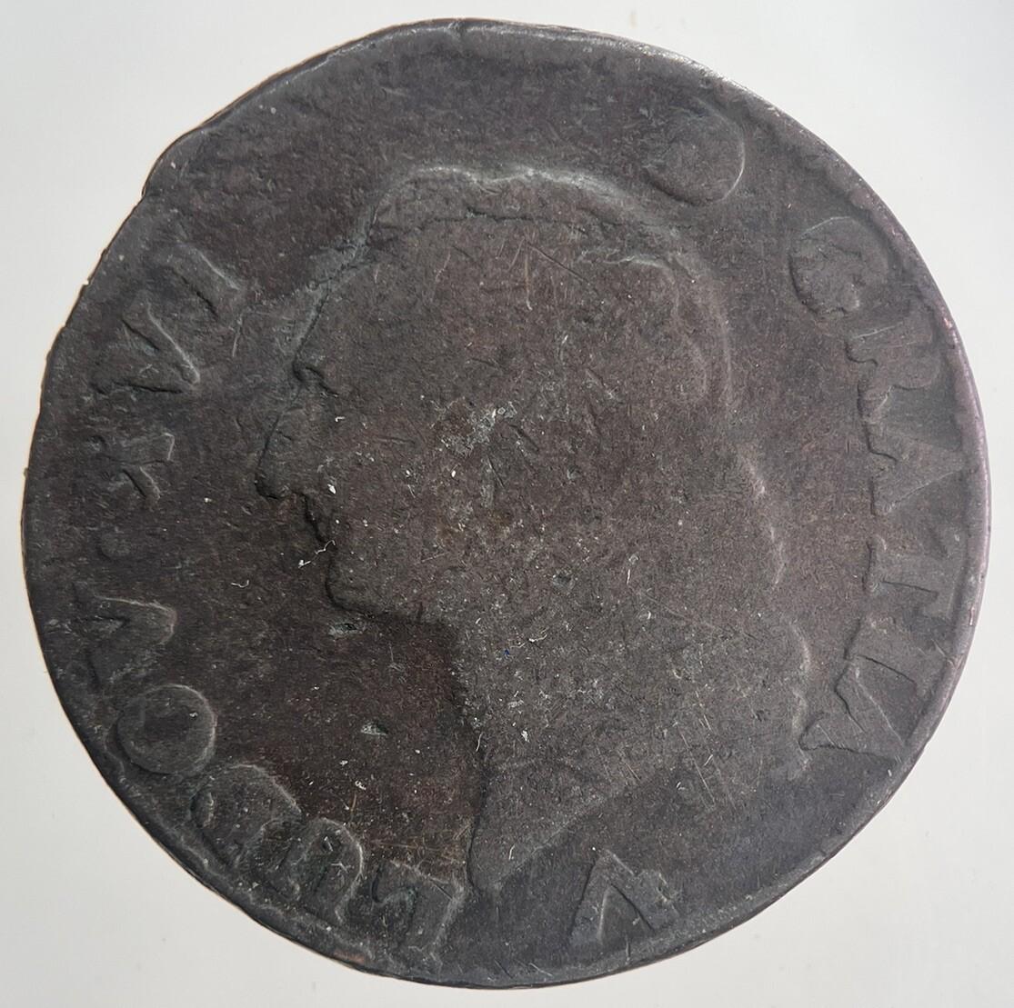 1753 Louis XVI France 1 Sol Coin | Collectable Grade | a6360