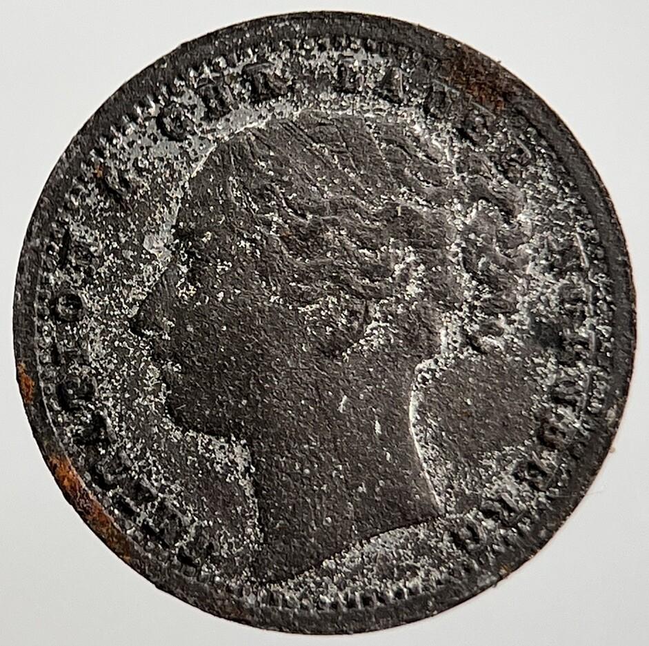19th Century Victoria Six-Pence Toy Money Coin Token | Collectable Grade | a1337