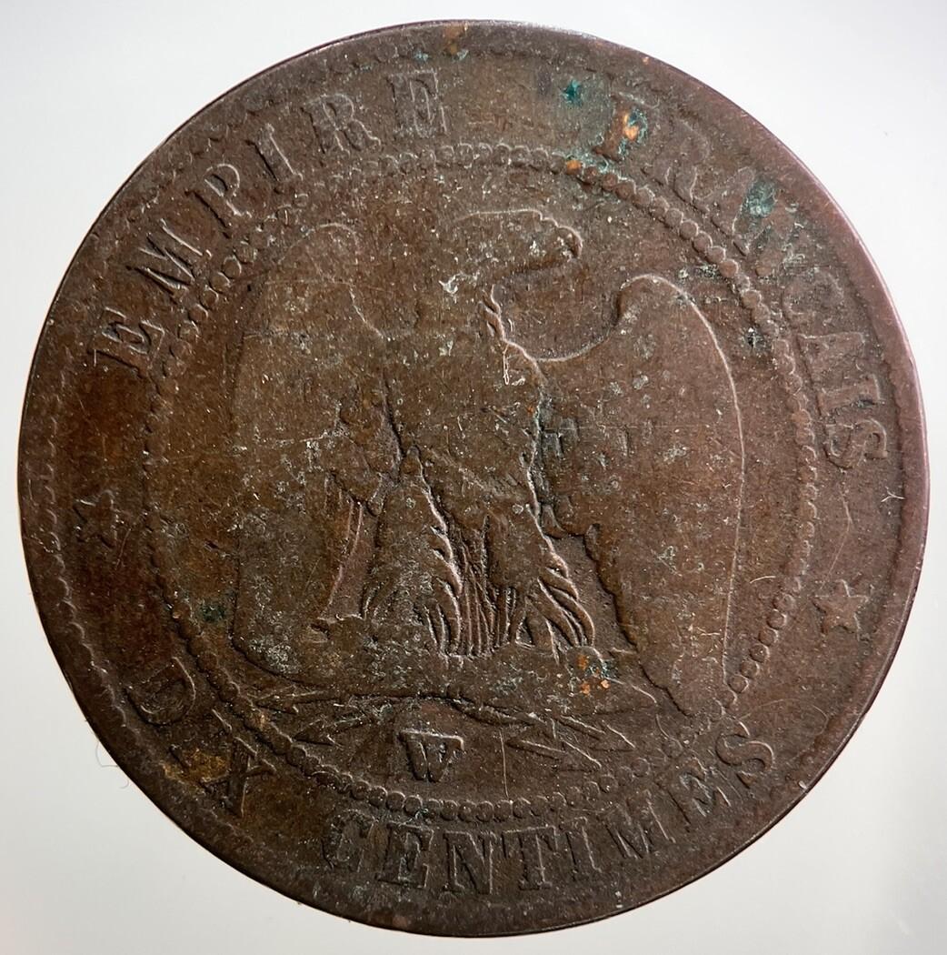 1856 France 10 Centimes Coin | Collectable Grade