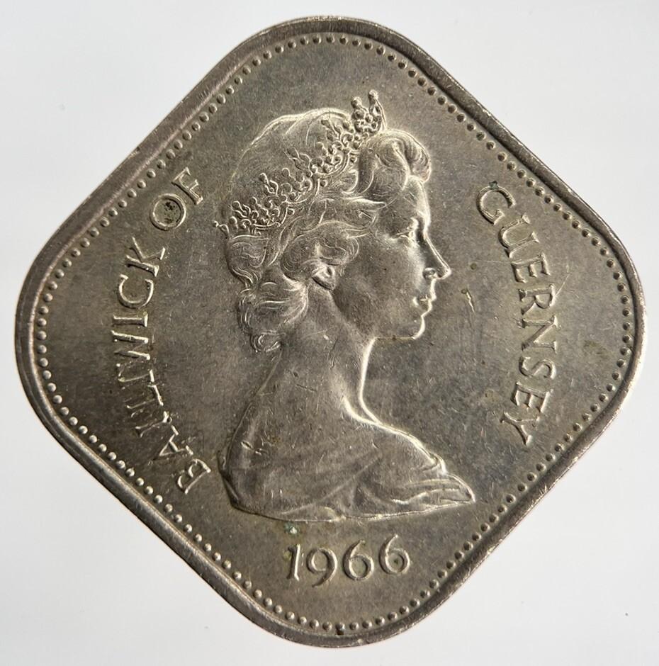 1966 Guernsey William I 10 Shillings Coin | Very High Grade | a1880